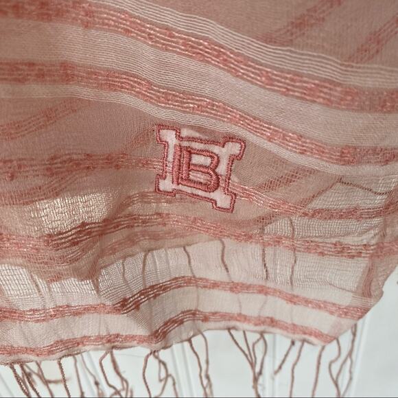 Laura Di Laura Biogiotti Silk Pink Scarf - Picture 2 of 11